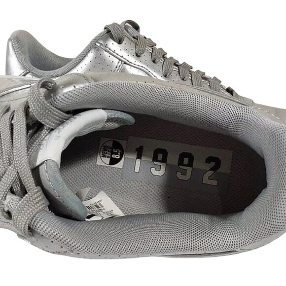 Nike Air Force 1 LV8 Dream Team Metallic Silver Low Sneaker Good Cond - 8.5 - Picture 10 of 11